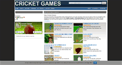 Desktop Screenshot of cricket-games.net