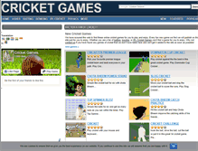 Tablet Screenshot of cricket-games.net